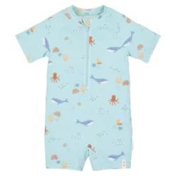 Zwempak korte mouw - Groen - Ocean Friends