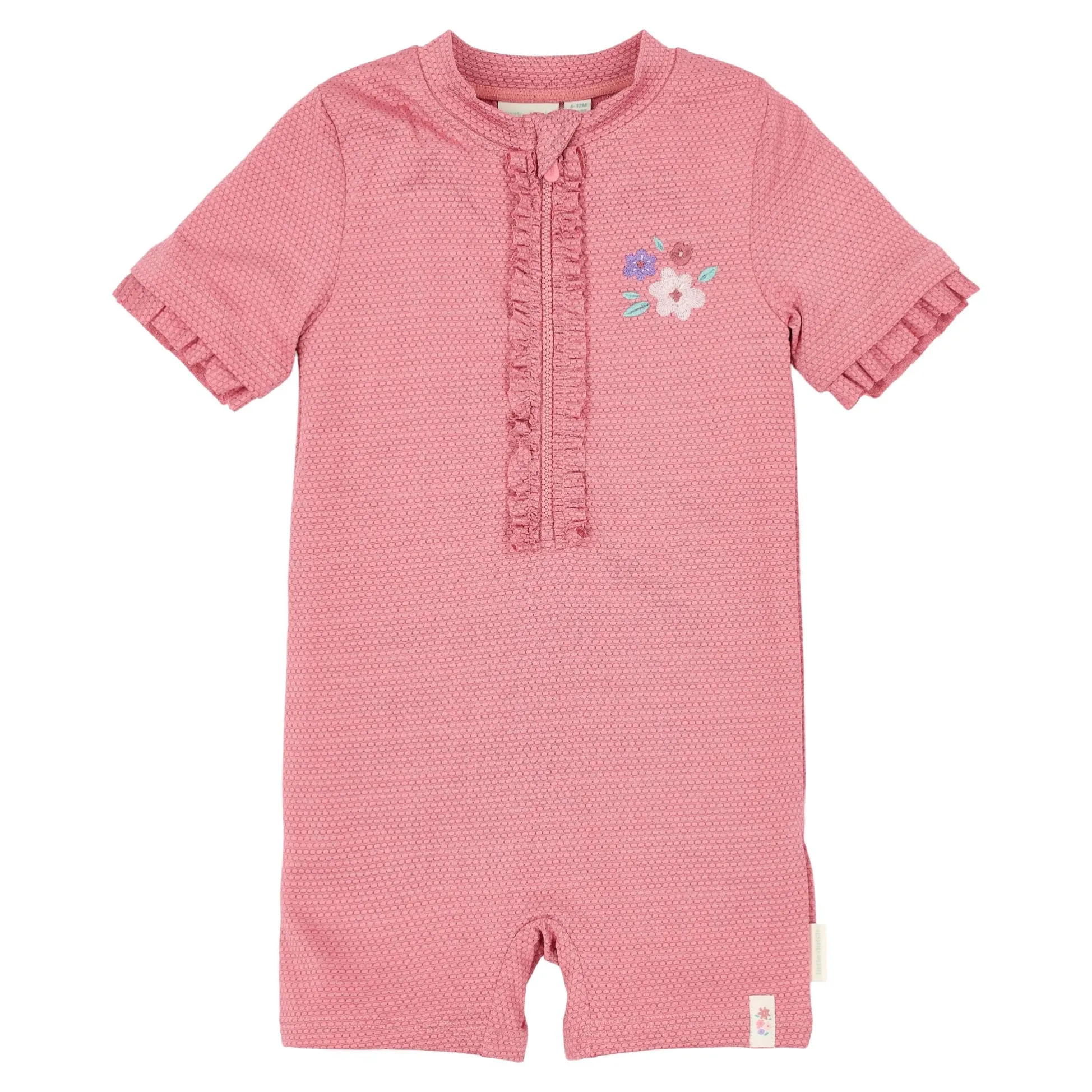 Zwempak korte mouw - Roze