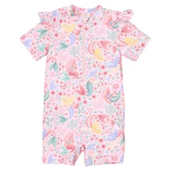 Zwempak korte mouw - Roze - Dreamy Mermaid