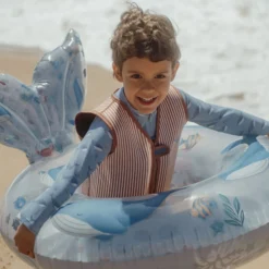 Zwempak lange mouw - UPF 40 - Blauw - Ocean Splash