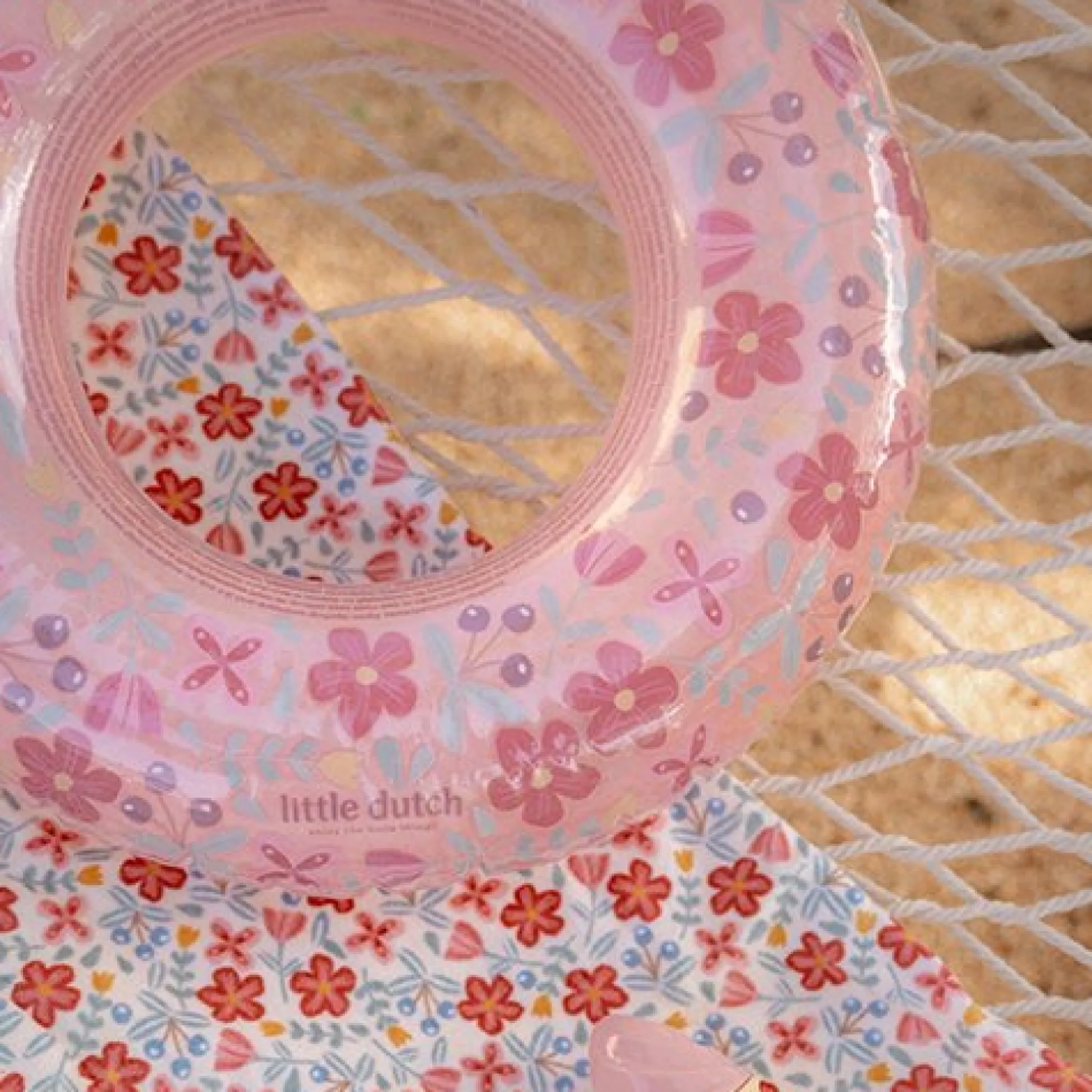 Zwemring Pink Flowers 50 cm