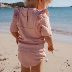 Zwemshirt korte mouw - Roze