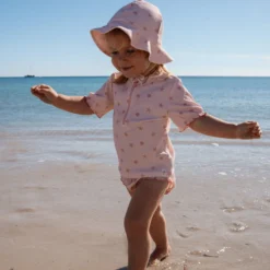 Zwemshirt korte mouw - Roze - Dreamy Seashells