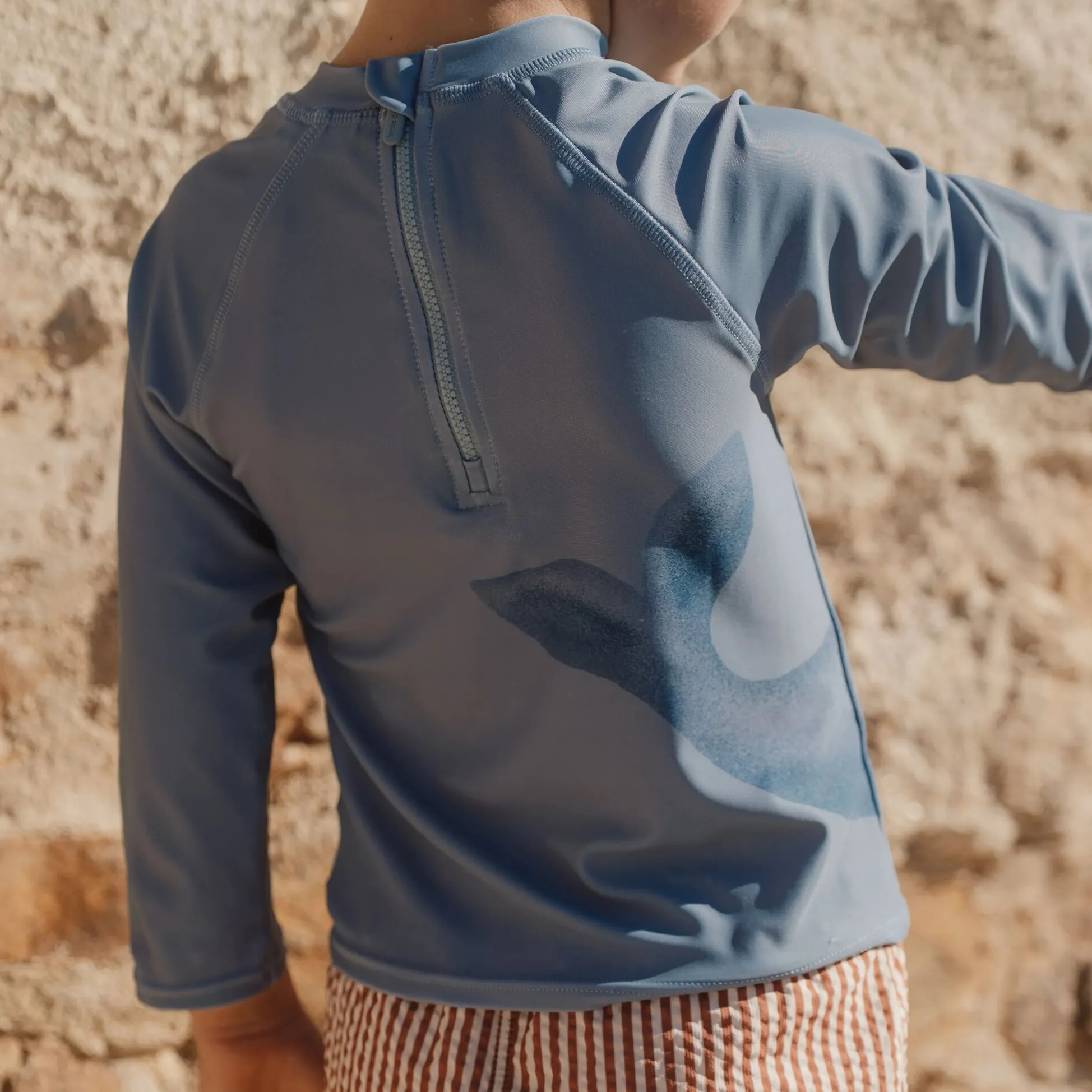 Zwemshirt lange mouw - UPF 40 - Blauw