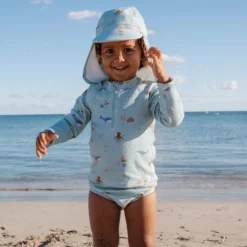 Zwemshirt lange mouw - UPF 40 - Groen - Ocean Friends