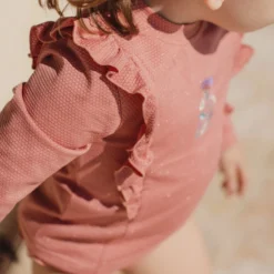 Zwemshirt lange mouw - UPF 40 - Roze